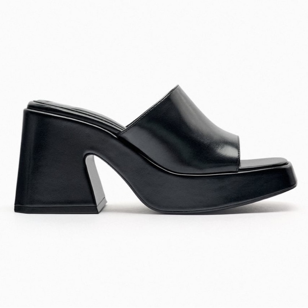 Zara Chunky Heel Platform Sandal